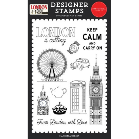 Carta Bella London Is Calling Designer Stamps