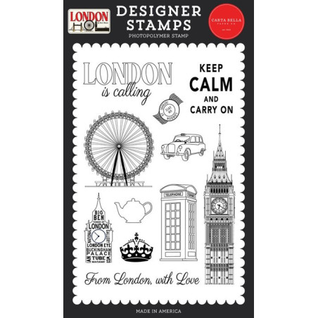 Carta Bella London Is Calling Designer Stamps