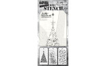 Stamper Anonymous Tim Holtz Layering Mini Stencil Set 62 3pezzi