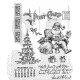 Stamper Anonymous Santa Visit Tim Holtz Cling Stamps