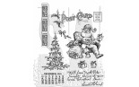 Stamper Anonymous Santa Visit Tim Holtz Cling Stamps