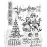 Stamper Anonymous Santa Visit Tim Holtz Cling Stamps