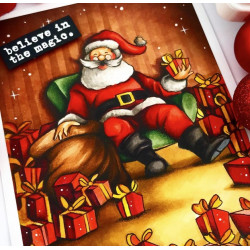 Stamper Anonymous Santa Visit Tim Holtz Cling Stamps