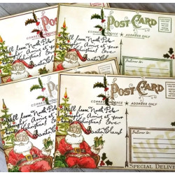 Stamper Anonymous Santa Visit Tim Holtz Cling Stamps