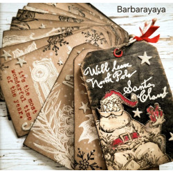 Stamper Anonymous Santa Visit Tim Holtz Cling Stamps