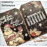 Stamper Anonymous Santa Visit Tim Holtz Cling Stamps