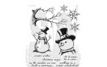  Stamper Anonymous Mr. Frostie Tim Holtz Cling Stamps