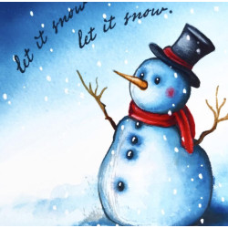  Stamper Anonymous Mr. Frostie Tim Holtz Cling Stamps