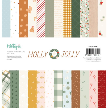 Mintopia HOLLY JOLLY Paper Pad 30x30cm