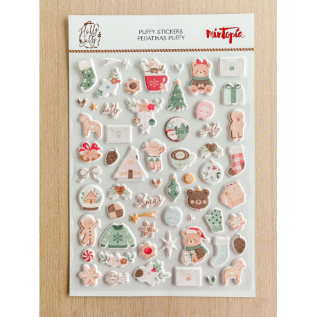 Mintopia Puffy Stickers HOLLY JOLLY