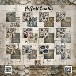 Bellaluna Crafts Walkers Cut-Outs Paper Pad 20x20cm