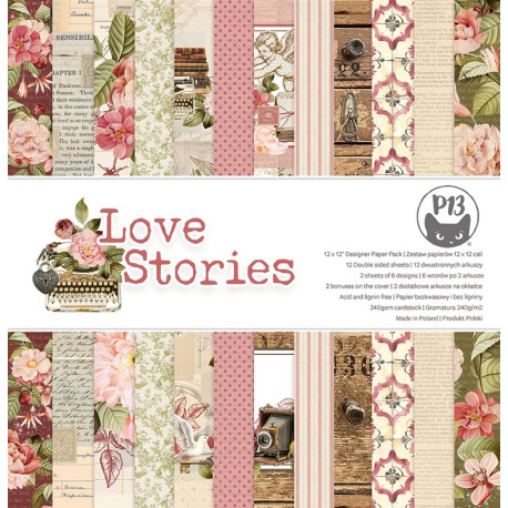 Piatek Love Stories Paper Pad 30x30cm