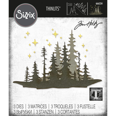 Thinlits Die Set 3pz - Forest Shadows by Tim Holtz 666334