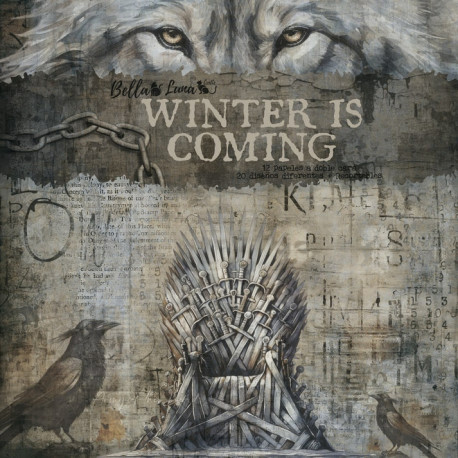 Bellaluna Crafts Winter is Coming Paper Pad 20x20cm