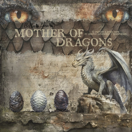 Bellaluna Crafts Mother of Dragons Paper Pad 30x30cm