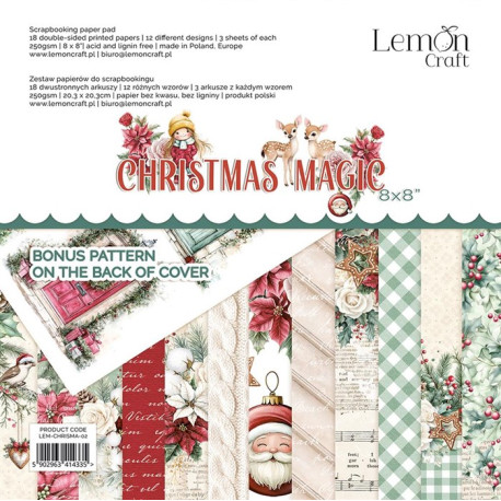 LemonCraft Christmas Magic Paper Pad 20x20cm