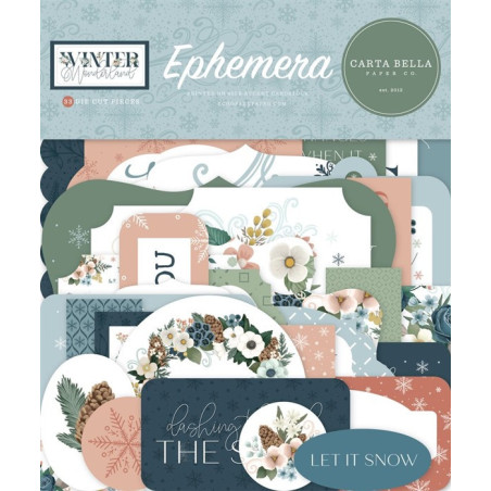 Carta Bella Winter Wonderland Ephemera 33pz
