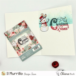Crafter's Companion Christmas Rose Clear Stamp Christmas Wishes