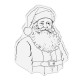 Crafter's Companion Christmas Rose Clear Stamp Santa Claus