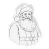 Crafter's Companion Christmas Rose Clear Stamp Santa Claus