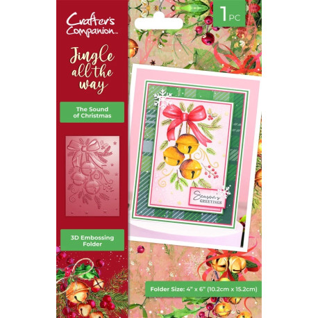 Crafter's Companion Jingle All The Way 3D Embossing Folders The Sound Of Christmas