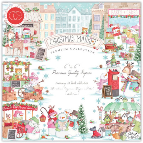 Craft Consortium Christmas Market Paper Pad 15x15cm