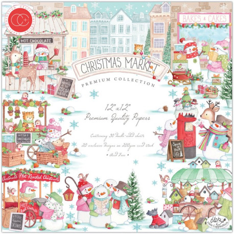 Craft Consortium Christmas Market Paper Pad 30x30cm