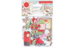 Craft Consortium Christmas Market Chipboard Ephemera 30pz