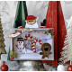 Sizzix 2-D Texture Fades Embossing Folder w/5PK Thinlits Set - Vault Side-Order Christmas Minis by Tim Holtz 666863