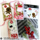 Sizzix 2-D Texture Fades Embossing Folder w/5PK Thinlits Set - Vault Side-Order Christmas Minis by Tim Holtz 666863