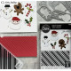 Sizzix 2-D Texture Fades Embossing Folder w/5PK Thinlits Set - Vault Side-Order Christmas Minis by Tim Holtz 666863