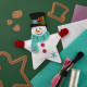 Spellbinders Felt Snowman Star Etched Dies