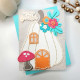 Spellbinders Felt Pumpkin Lane House Etched Dies