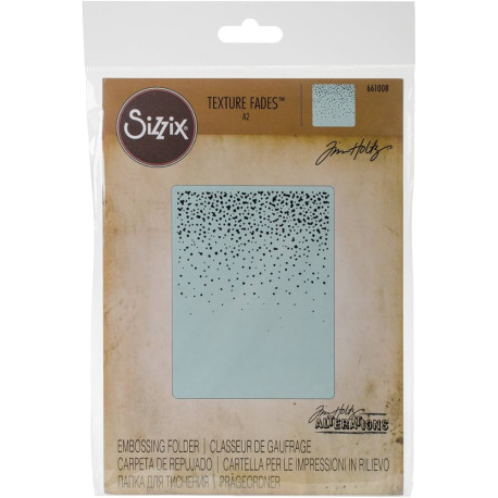 Texture Fades A2 Embossing Folder - Snowfall Speckles by Tim Holtz 661008