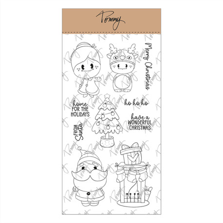 TOMMY Tommy clear stamps – Santa Family by Dolcelegno