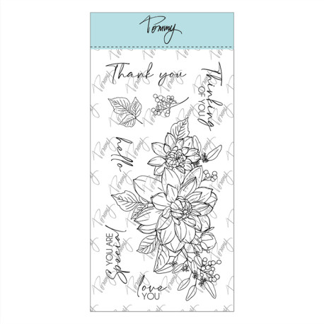 TOMMY clear stamps – Adorable Flowers by Iuliia Kushnir