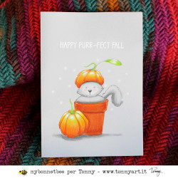 TOMMY clear stamps – Pumpkins & Cats by Laura Cortinovis
