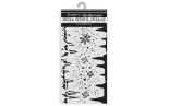 Stamperia Create Happiness Dewdrops Thick Stencil SNOWFLAKES AND ICE 2x25cm