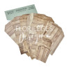 Florileges 21 Tags Stampate Legno