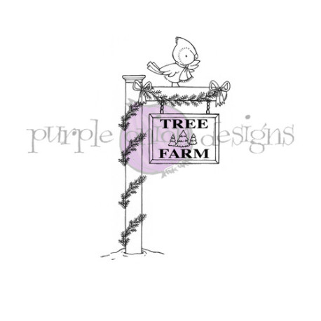 Purple Onion Designs Stacey Yacula - Tree farm Sign