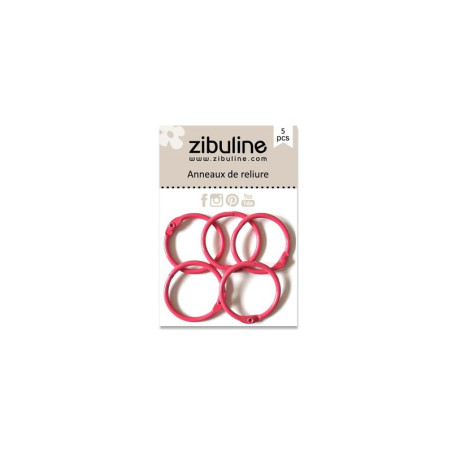 5 Anelli per Album 25mm FUCSIA