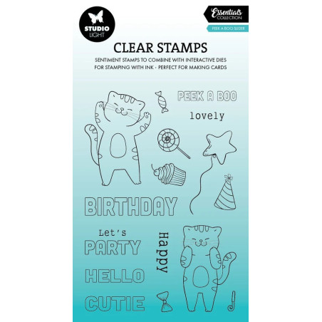 StudioLight Peek A Boo Slider Essentials Clear Stamp 761