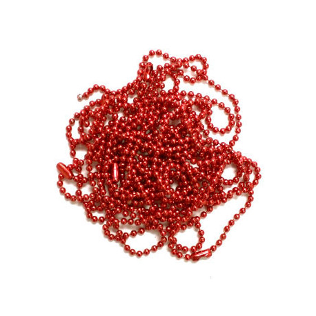 6 Catenelle ROSSO con Connettori 10cm