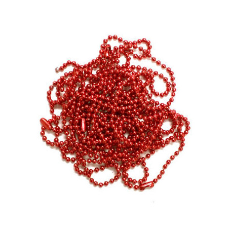 6 Catenelle ROSSO con Connettori 10cm