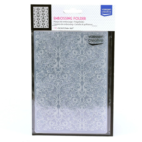 Vaessen Creative Embossing Folder Damask