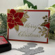 Spellbinders Copperplate Merry Christmas Press Plate