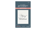 Spellbinders Copperplate Merry Christmas Press Plate