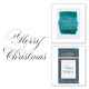 Spellbinders Copperplate Merry Christmas Press Plate