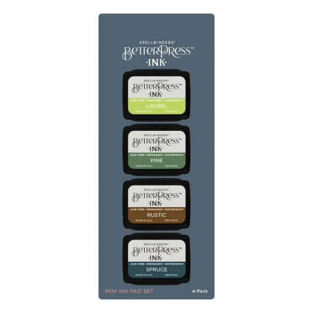 Spellbinders BetterPress Ink Woodlands Set Mini Set 4pezzi
