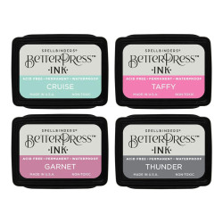 Spellbinders BetterPress Ink Jet Set Mini Set 4pezzi